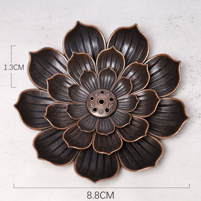Buddha Stones Creative Six-hole Lotus Incense Burner Incense Burner BS 9