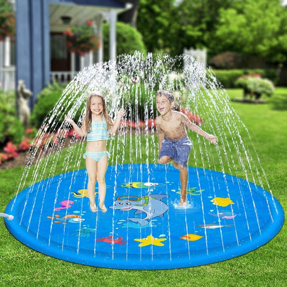 Fidtoy Sunshine Splash Pad for Kids – Outdoor Water Play Mat for Toddlers & Children