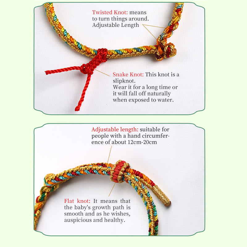 Buddha Stones 925 Sterling Silver Dragon Boat Festival Fu Character Zongzi Pattern Luck Handmade Multicolored Child Adult Bracelet Bracelet BS 8