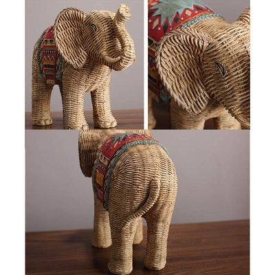 Buddha Stones Elephant Resin Wisdom Wealth Home Decoration Decorations BS 14
