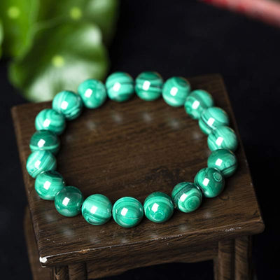 Foviel Natürliche Malachit Schutz Ruhe Armband