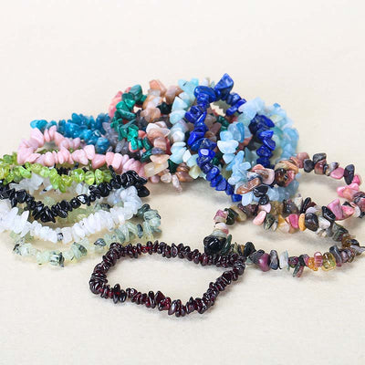 Natural Irregular Shape Crystal Stone Warmth Soothing Bracelet Bracelet BS 28