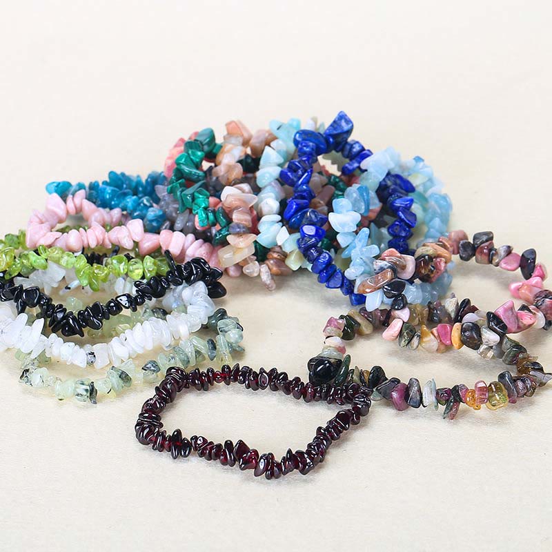 Natural Irregular Shape Crystal Stone Warmth Soothing Bracelet Bracelet BS 28