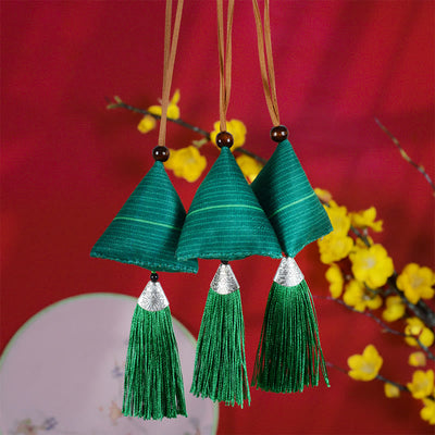 Buddha Stones Dragon Boat Festival Zongzi Pattern Sachet Protection Tassel Hanging Decoration Hanging Decoration BS 2