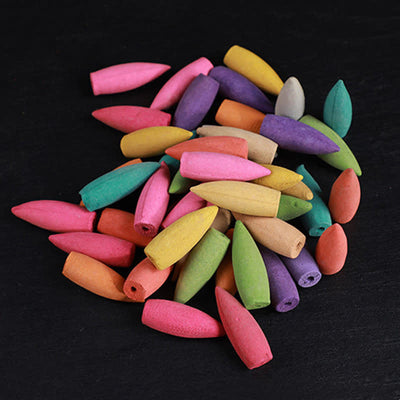 Buddha Stones Mixed Floral Aroma Sandalwood Backflow Incense 50 Cones Pack Incense BS 4