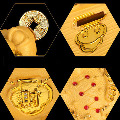 Buddha Stones Feng Shui Money Frog Statue Luck Wealth Decoration Decorations BS 7