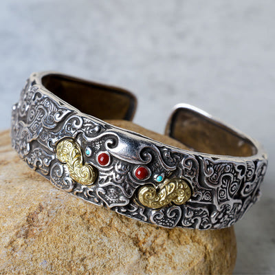 Buddha Stones FengShui Engraving PiXiu Blessing Bracelet Bangle Bracelet BS 1