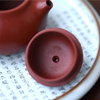 Buddha Stones Yixing All Handmade Wen Dan Brown Purple Clay Kung Fu Teapot Teapot BS 6