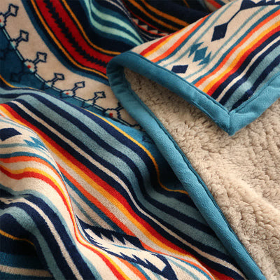 Buddha Stones Geometric Warm Soft Bed Throw Blanket Blanket BS 7