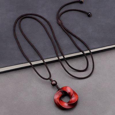 Buddha Stones Auspicious Clouds Relaxation Necklace Pendant Necklaces & Pendants BS 2