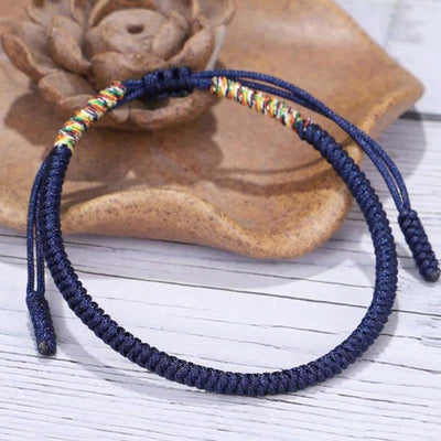 Buddha Stones 3 PCS Tibetan Copper Beads Healing Protection Luck Bracelet Set Bracelet BS 6