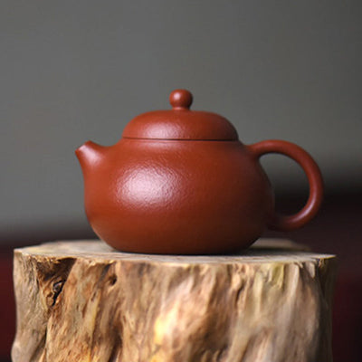 Buddha Stones Yixing All Handmade Wen Dan Brown Purple Clay Kung Fu Teapot Teapot BS 16