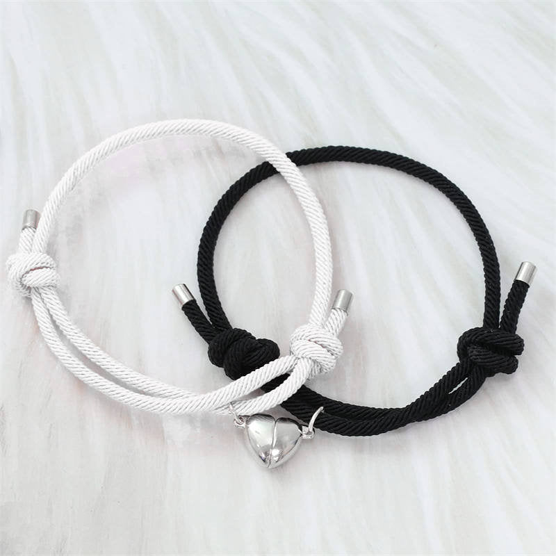 2Pcs Love Magnetic Couple String Strength Bracelet Bracelet BS 2