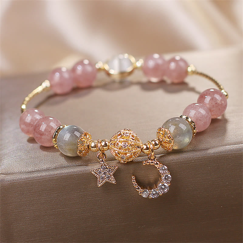 FREE Today: The Healing Positive Strawberry Quartz Bracelet FREE FREE 3