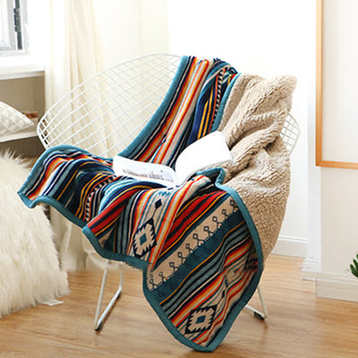 Buddha Stones Geometric Warm Soft Bed Throw Blanket Blanket BS 5