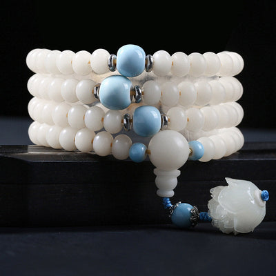 Foviel Bodhi Samenperle Lotus Segen Charm Armband