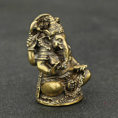 Buddha Stones Ganesh Ganpati Elephant Statue Wealth Home Decor Decorations BS 2