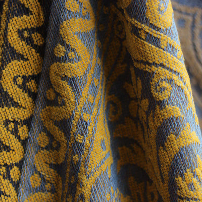 Buddha Stones Tibetan Colorful Flower Pattern Hand-Dyed Cozy Blanket Blanket BS 3