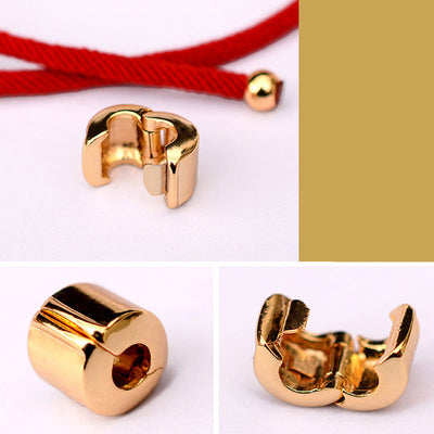 Buddha Stones 24K Gold-Plated PiXiu Luck Red String Bracelet - image 8