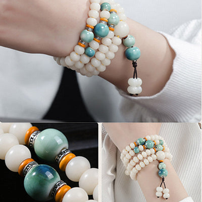 Foviel Bodhi Samenperle Lotus Segen Charm Armband
