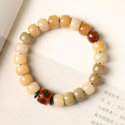 Buddha Stones Natural Bodhi Seed The Lord of the Corpse Forest Om Mani Padme Hum Wisdom Bracelet Bracelet BS 13