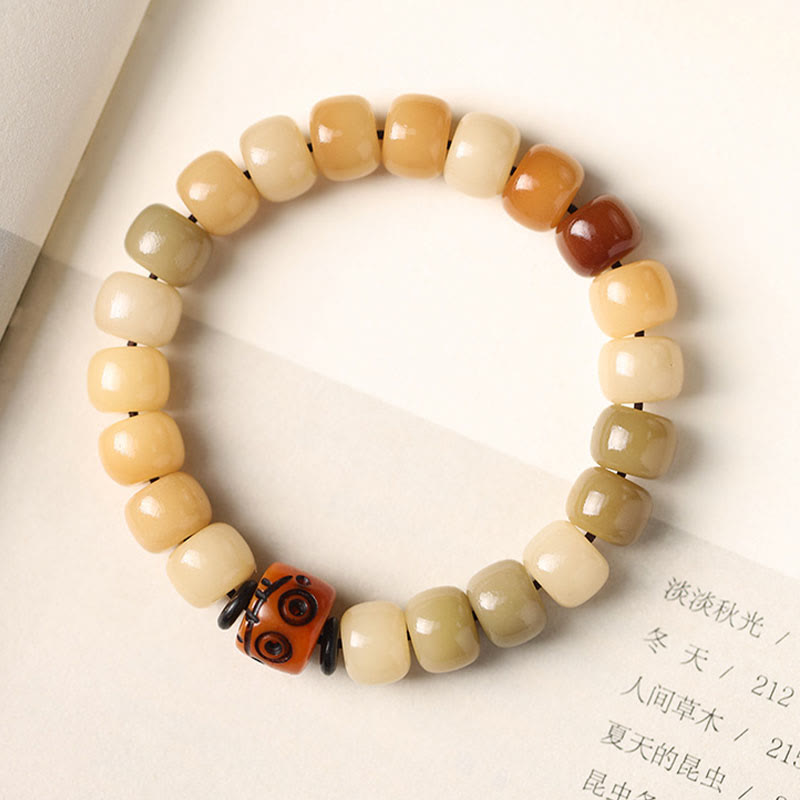 Buddha Stones Natural Bodhi Seed The Lord of the Corpse Forest Om Mani Padme Hum Wisdom Bracelet Bracelet BS 13
