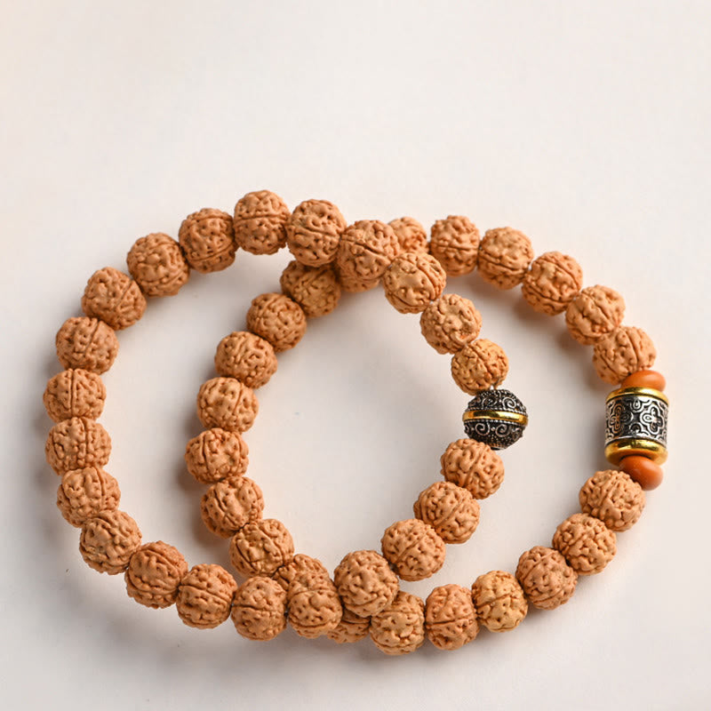 Buddha Stones Tibet Rudraksha Bodhi Seed Wealth Auspiciousness Bracelet Bracelet BS main