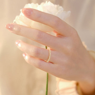 Buddha Stones Natural Citrine Happiness Prosperity Ring Ring BS 5