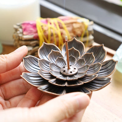 Buddha Stones Creative Six-hole Lotus Incense Burner Incense Burner BS 2