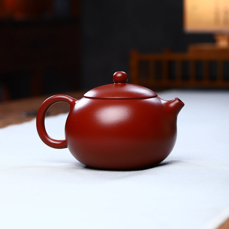 Buddha Stones Vintage Xishi Teapot Purple Clay Kung Fu Teapot 240ml Teapot BS 1