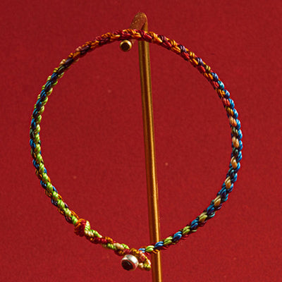 Buddha Stones "May you be blessed with peace and safety in all four seasons" Lucky Multicolored Bracelet Bracelet BS 3