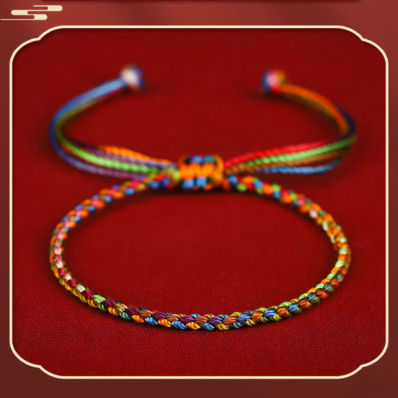 Buddha Stones "May all your wishes come true" Lucky Multicolored Bracelet Bracelet BS 5