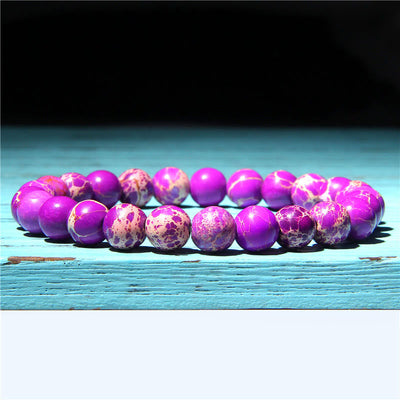 Natural Agate Stone Crystal Balance Beaded Bracelet Bracelet BS 13