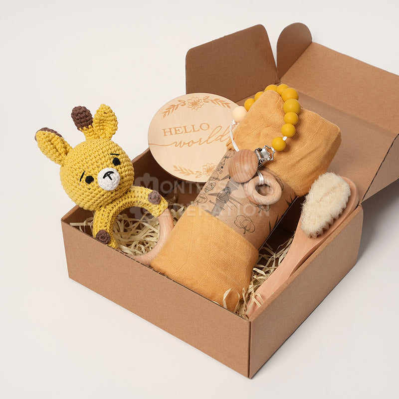 Fidtoy Newborn Baby Gift Box – Welcome Baby Shower Set