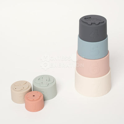 Gobelets empilables Montessori pour bébé