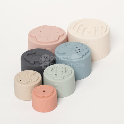 Gobelets empilables Montessori pour bébé
