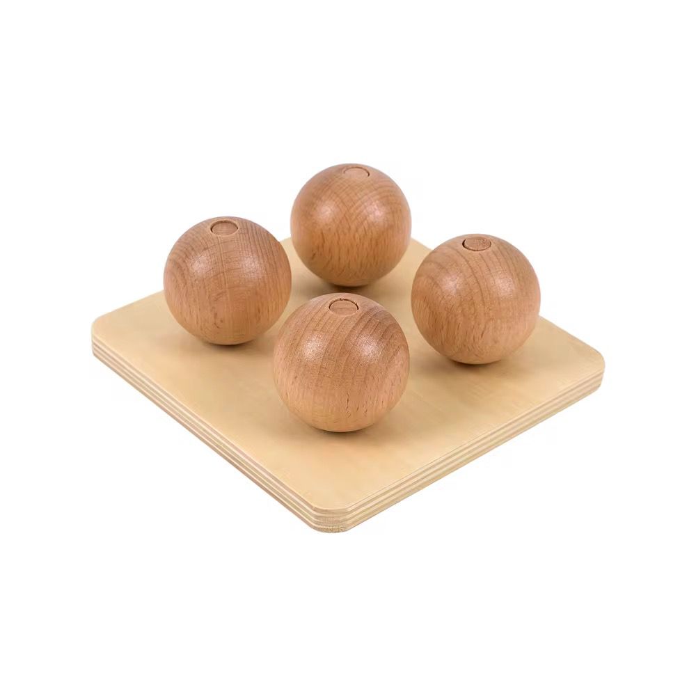 Montessori Balls on Small Pegs – Infant & Toddler Fine Motor Activity