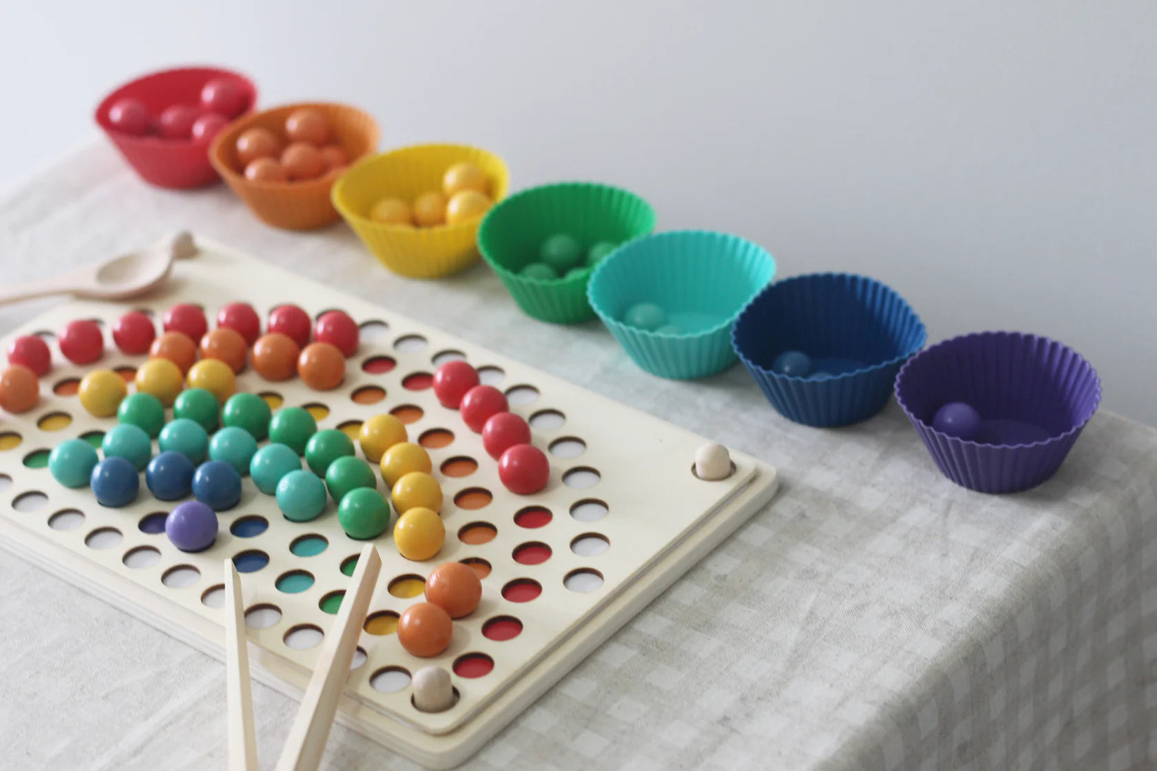 Fidtoy Montessori Rainbow Beads