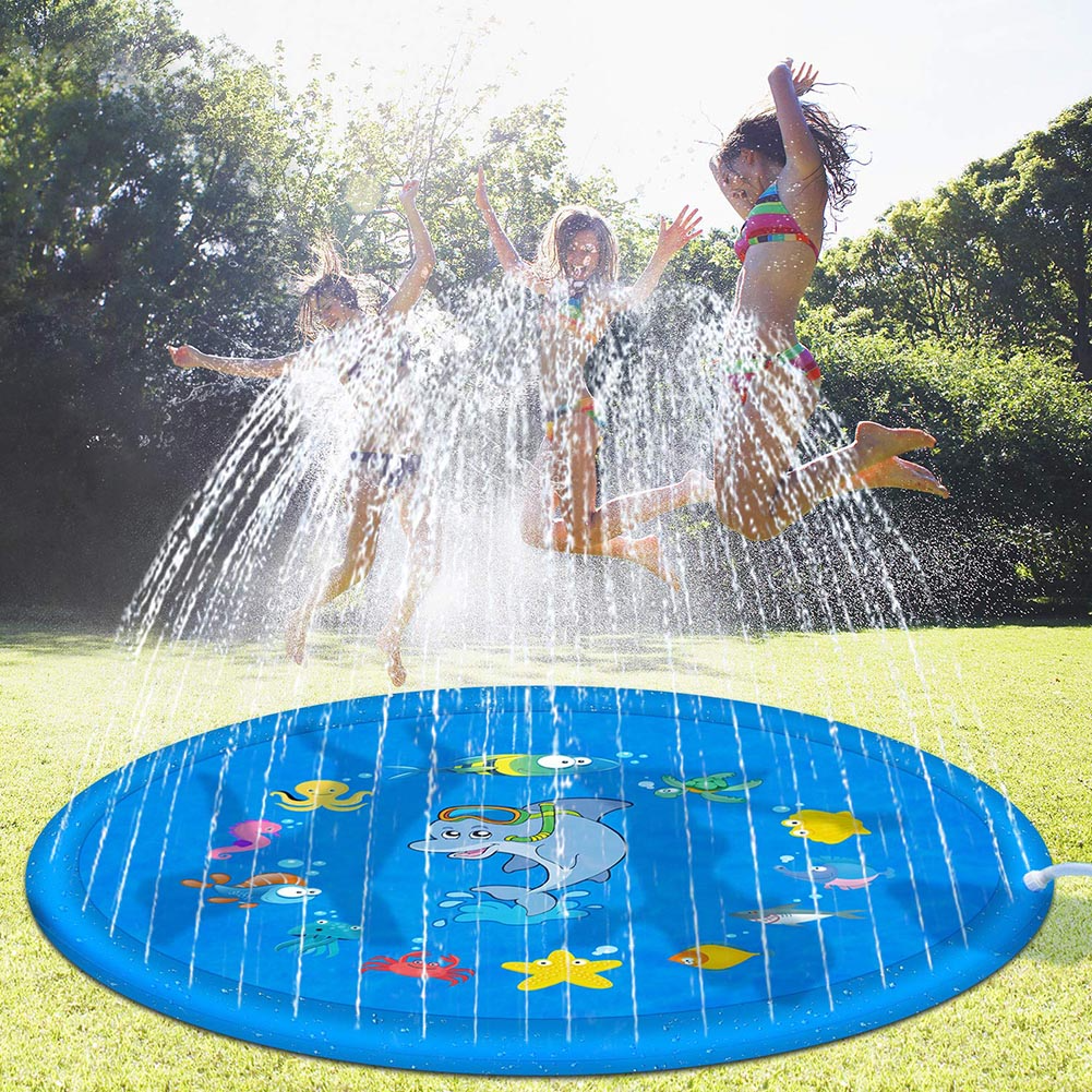 Fidtoy Sunshine Splash Pad for Kids – Outdoor Water Play Mat for Toddlers & Children