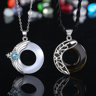 Buddha Stones Love Wings Copper Luck Healing Necklace Pendant Necklaces & Pendants BS main