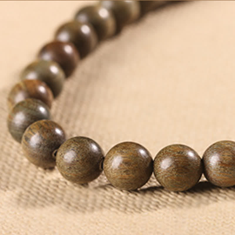 Buddha Stones Tibetan Green Sandalwood Crystal Soothing Peace Bracelet Bracelet BS 16