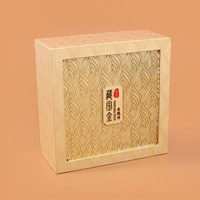 Buddha Stones Retro Jewelry Storage Feather Pattern Box Gift Box Decorations BS 1