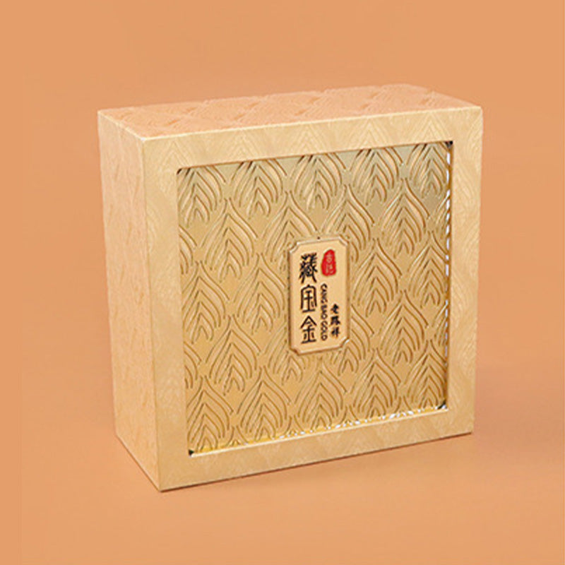Buddha Stones Retro Jewelry Storage Feather Pattern Box Gift Box Decorations BS 1