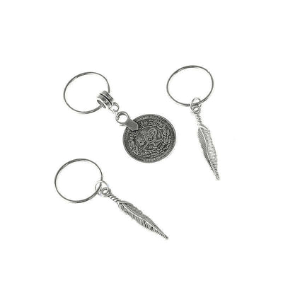 Buddha Stones Antique Leaf Coins Beads Barrette Hair Pins Decoration Decorations BS 5