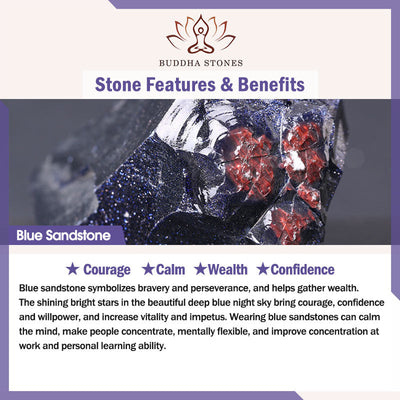 Buddha Stones "May the Stars Guide Your Dreams" Cat Sandstone Necklace Includes Gift Message Card - image 4