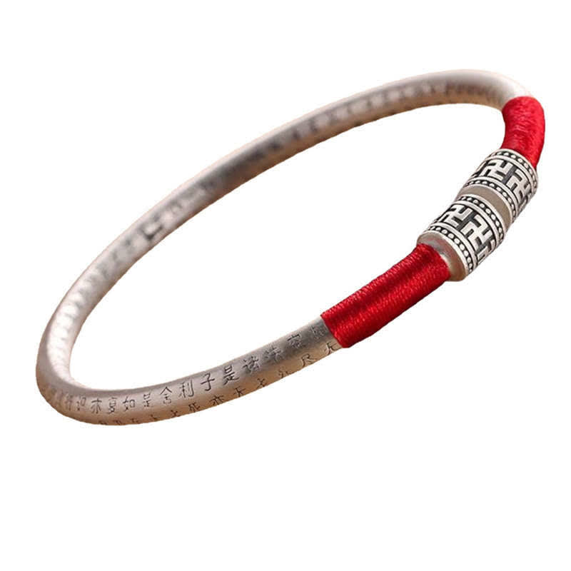Buddha Stones Tibet Om Mani Padme Hum Luck Red String Bracelet Bangle Bracelet Bangle BS 8