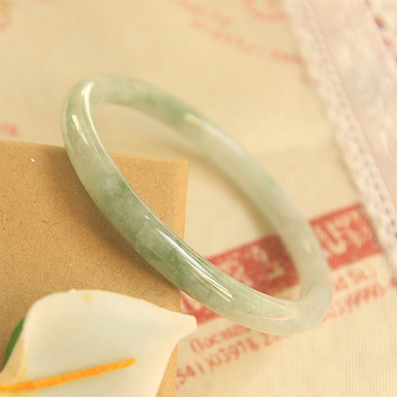 Buddha Stones Natural Jade Peace Healing Bangle Bracelet Bracelet BS 2