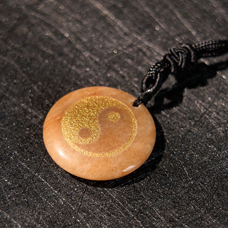 Buddha Stones Various Crystal Amethyst Tiger Eye Green Aventurine Yin Yang Spiritual Necklace Pendant Necklaces & Pendants BS 40