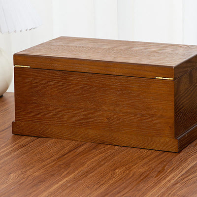 Buddha Stones Retro Wooden Jewelry Box Three-Layer Jewelry Storage Box Jewelry Box BS 12