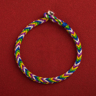 "May everything go your way" Lucky Multicolored Bracelet